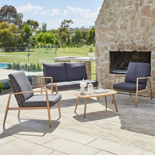 Bentley 4 piece wicker setting bunnings sale