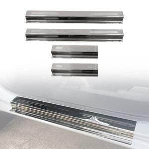 AUSGO Door Sill Protector for Mazda BT-50 BT50 Dual Cab 2020-Onwards Stainless Steel Scuff Plate Cover