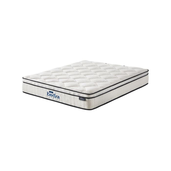 Bedra Mattress Luxury Boucle Fabric Euro Top Pocket Spring Bed 22cm King