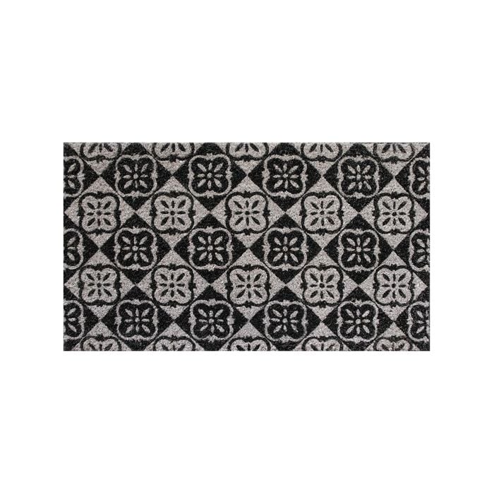 Madras Link 40 x 70cm Grey Tile Coir Doormat