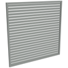 ProtectorAl 1001-2000W X 1001-2000H Palladium Silver Aluminium Welded Slat Panel Horizontal 18mm Gap