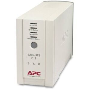 APC by Schneider Electric Back-UPS Standby UPS - 650 VA/400 W - Tower - 8 Hour Recharge - 4.70 Minute Stand-by - 220 V