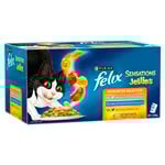 Felix 85g Sensations Jellies Favourites Selection Wet Cat Food - 36 Pack