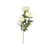 80cm White Peony Trio Artificial Flower