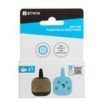 Tektro Novela Compatible Front Disc Brakes Pads - Carbon Grey