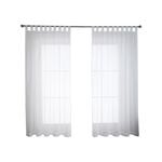 Windoware 120 x 223cm White Claire Sheer Tab Top Curtain - 1 Pack