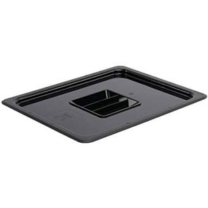 Vogue Gastronorm Lid Polycarbonate Black 1/2 Gn 325x265mm Commercial Kitchen Food Storage