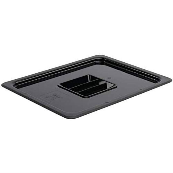 Vogue Gastronorm Lid Polycarbonate Black 1/2 Gn 325x265mm Commercial Kitchen Food Storage