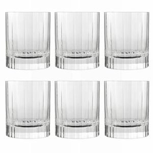 6pc Luigi Bormioli Bach 255ml Tumbler Whisky Glasses Set