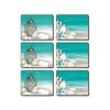 Cinnamon Cork Backed Coasters Set of 6 Beach Lantern