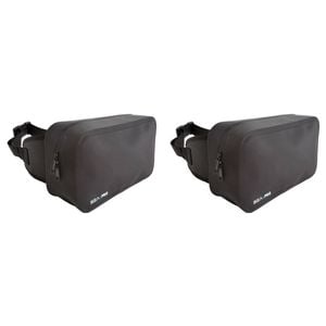 2PK Sea Pro 4L Waterproof Tarpaulin Fishing Bum Bag 29x19cm - Black