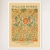 Galrie William Morris Cotton Prints Exhibition in Pink and Rose 1890 Art for Home Decor, White Frame, A3 30 x 42cm (12 x 16inch)