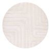 Loopsie-240cm X 240cm-noto Ivory Striped Round Rug
