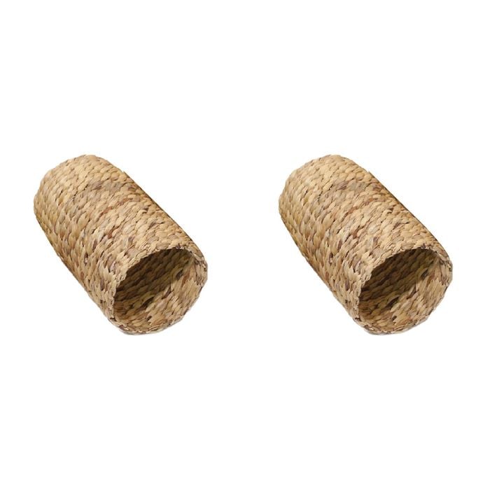 2PK Rosewood Wooden Play/Sleep/Chew Hyacinth Tunnel Hamster/Rabbit Pet Toy S Natural