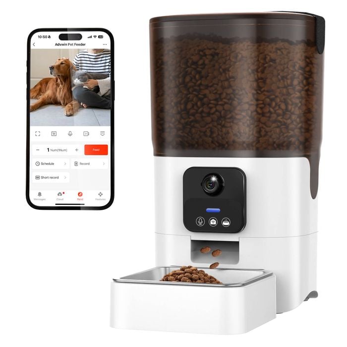 ADVWIN 6L Automatic Pet Feeder with HD Camera Support 2.4GHz/5GHz WiFi
