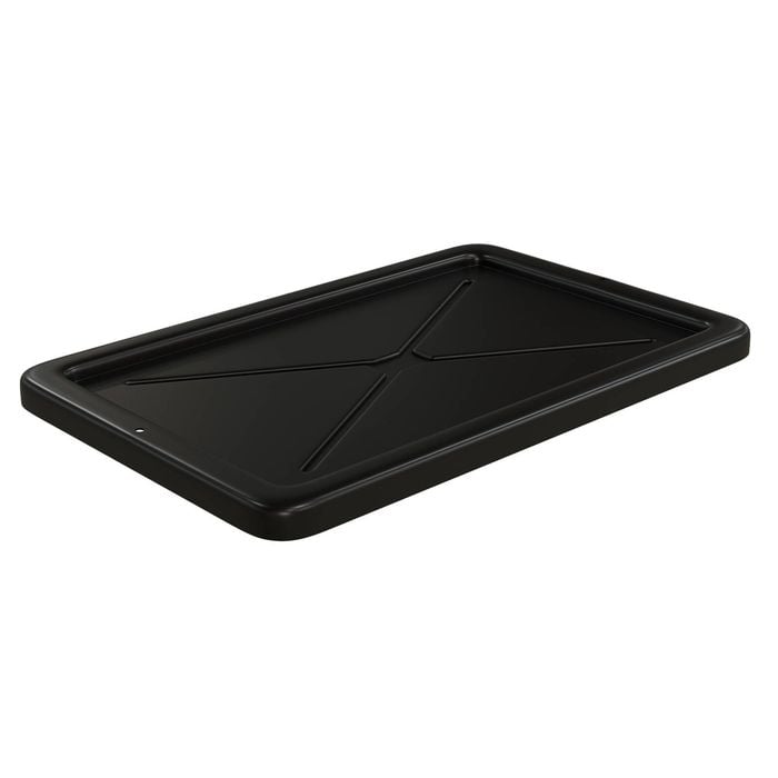 Handy Storage Black Crate Lid - Black