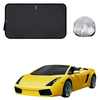 Front Windscreen Sun Shade for Land Rover Defender 90 2020 - Current L663 - Standard 150 x 85 cm - Black