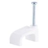 DETA 13mm White Flat Cable Clips - 500 Pack