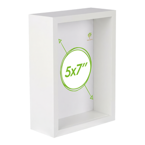 Nicola Spring 3d Deep Box Photo Frame - 5 X 7"