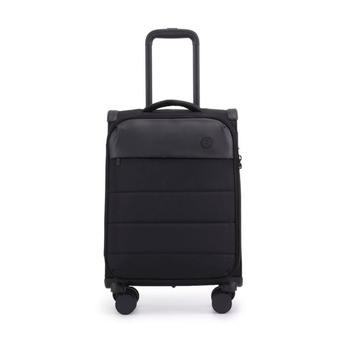 Paklite Airspeed Small Travel Luggage Spinner Wheels Suitcase 43l Black