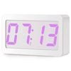 TODO Digital Alarm Clock 115 Colour LED Display 3 Alarms USB Power - White
