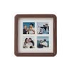 VeeArt Wooden Collage Photo Frame Square Walnut 6x6" Elliot Series