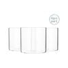 Argon Tableware 6 Piece Minimalistic Storage Jar Set - Round Scandinavian Style Versatile Glass Canister - 550ml