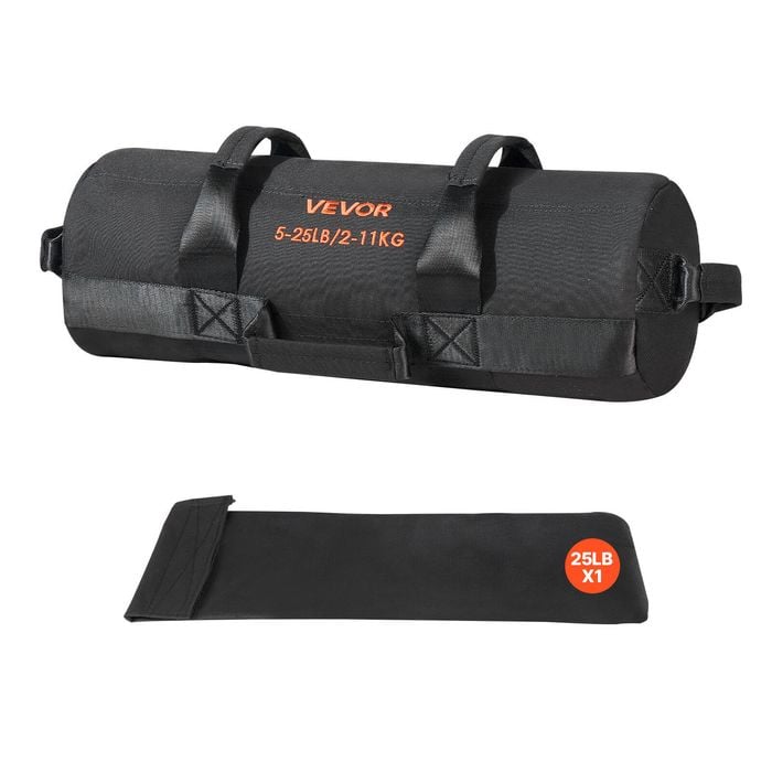 VEVOR Workout Sandbag Black with Handles for Fitness Strength Weight Training