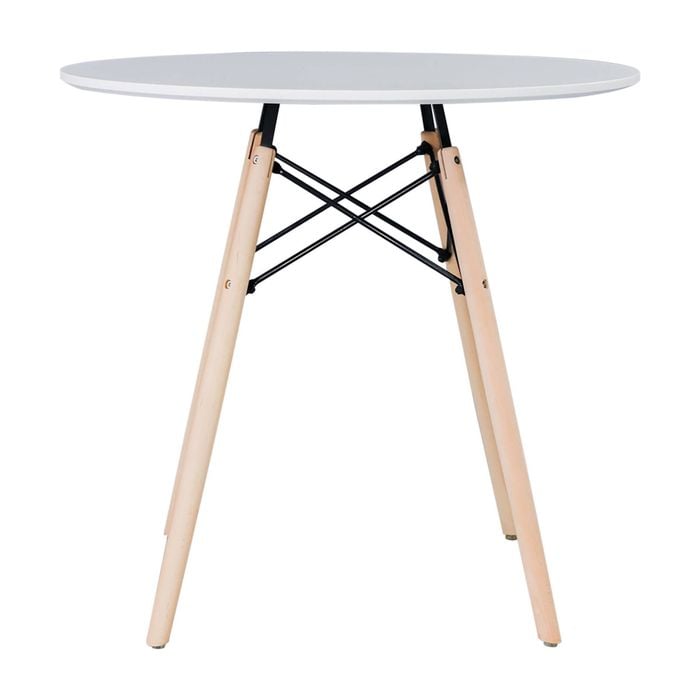 Pinto 80cm Dining Table Round 4 Seater White