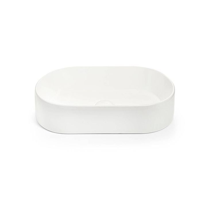 Amelie Deauville 520x300x115mm Matte White Above Counter Pill Basin