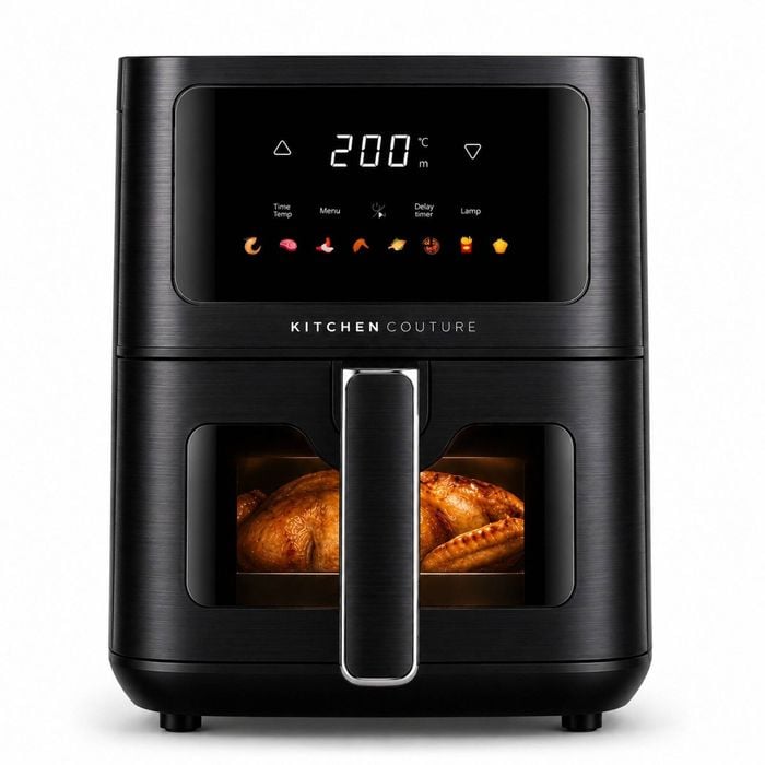 Kitchen Couture 4.5L Clear View Colour Touch Air Fryer Black 4.5L