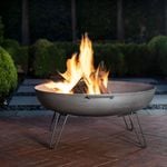 Mimosa 85cm Grey Cast Iron Bowl Fire Pit 