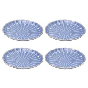 Ladelle Marguerite 4 Piece Side Plate Set - Powder Blue