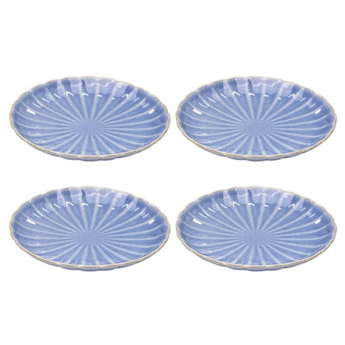 Ladelle Marguerite 4 Piece Side Plate Set - Powder Blue