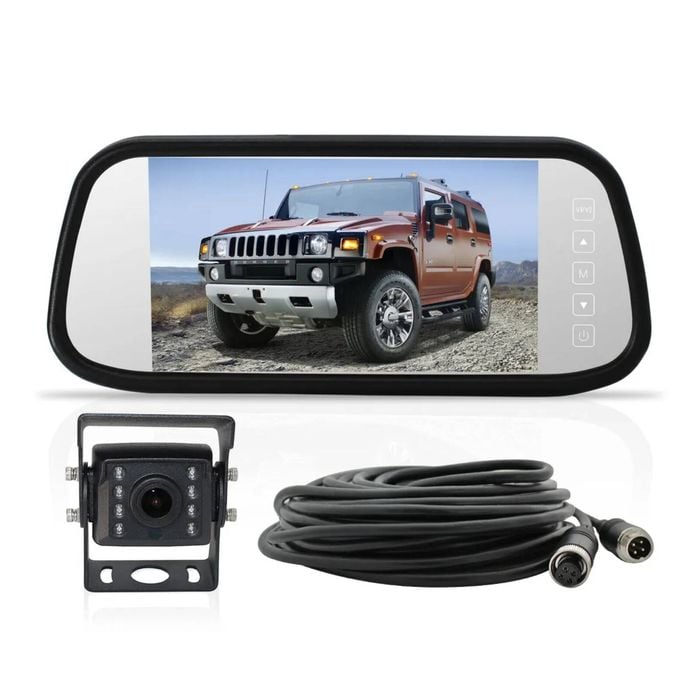 7" Replacement Mirror Ahd Monitor Small 1080p Reversing Camera 10m Cable