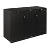 Polar G-series 900mm Triple Solid Door Back Bar Cooler In Black 330ltr - Commercial Bar Fridges (gl017-a)