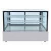 Bonvue Black Trim Square Glass Cake Display 2 Shelves  - Cake Display Fridges (ssu150-2xb)