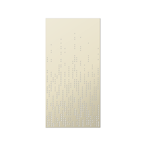 Walpix 1800 x 900 x 2.5mm Perforated Aluminium Decorative Screen Flat Profile Splash - Magnolia