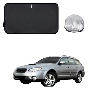 Front Windscreen Sun Shade for Subaru Outback 2003 - 2009 3GEN - Standard 150 x 85 cm - Black