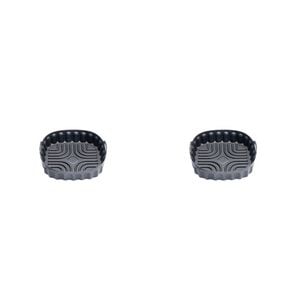 2x Cuisena Air Fryer/Oven/Microwave Reusable Silicone Square Basket Black 21cm