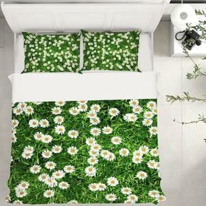 3D Daisy Petals 223 Bed Pillowcases Quilt King Size