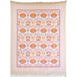LVD Microfibre XL Absorbent Beach Towel Bohemian Shell Pattern 150x200cm