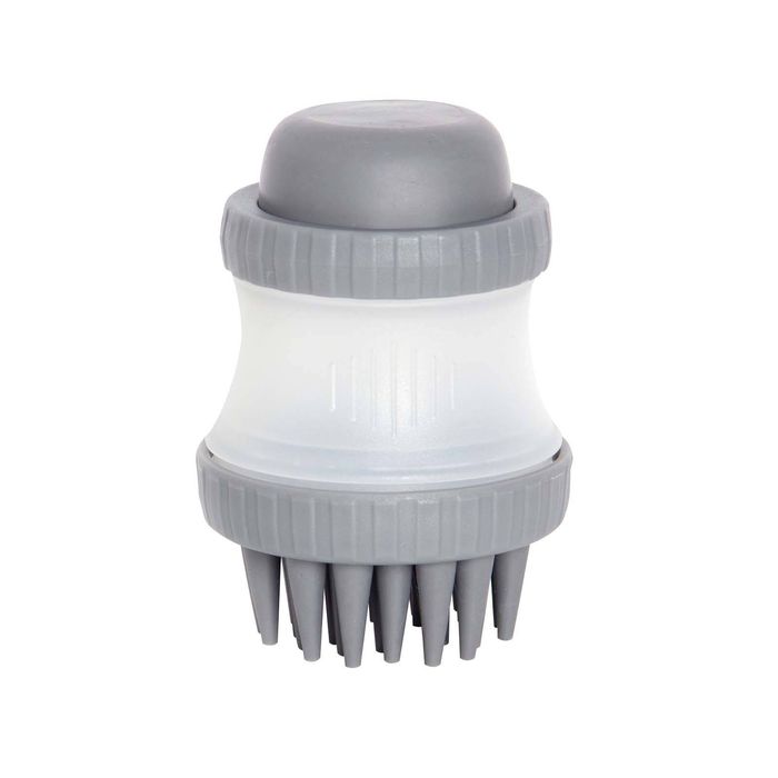 Happy Tails Grey Pet Dispensing Brush