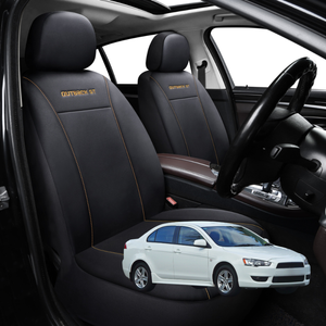 Car Seat Cover for Mitsubishi Lancer 2007 - 2017 Auto (CJ) - Black-Front Only