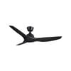 Arlec 130CM Matte Black Akva 3 Blade DC Ceiling Fan 