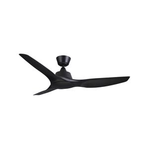 Arlec 130CM Matte Black Akva 3 Blade DC Ceiling Fan 