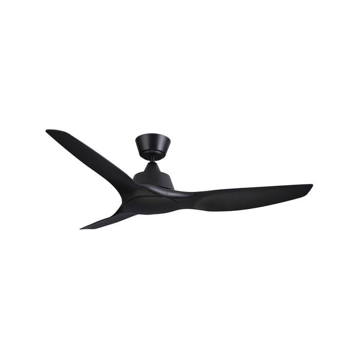 Arlec 130CM Matte Black Akva 3 Blade DC Ceiling Fan 