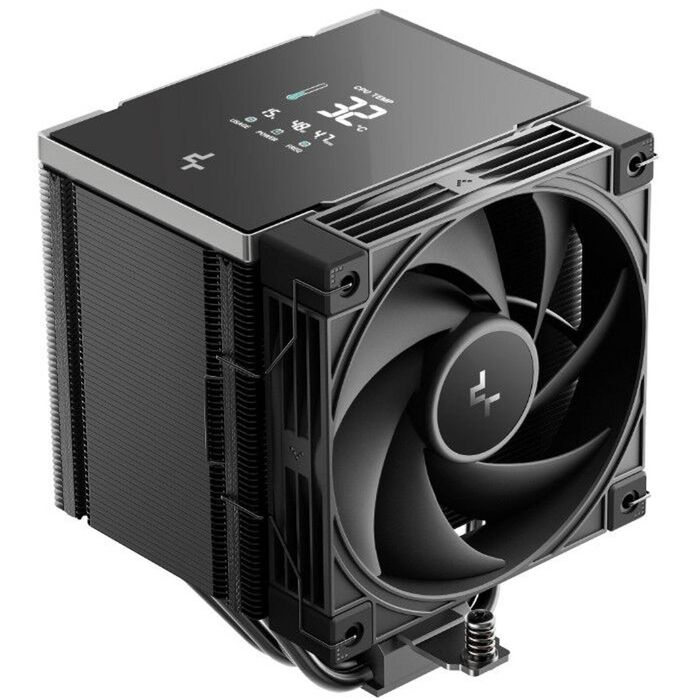 DeepCool AK500 G2 DIGITAL NYX AI Dynamic Adjustment CPU Cooler, Digital Display, 5 Heat Pipes, 4-pin PWM, Intel LGA1851/1700/120