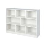 Costway 8 Cubes Wood Bookcase Display Cabinet Kids Storage Organizer Home Office, White