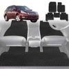 6D Diamond Car Floor Mats for Subaru Outback 2009-2014-Full Set-Black-Outback GT
